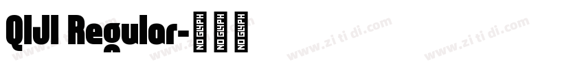 QIJI Regular字体转换